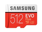 Samsung EVO Plus 512GB A1 Micro SDXC Card UHS-I C10 MB-MC256GA/AM
