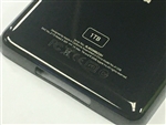 iPod Classic 1TBThin Black Rear Panel Back Cover