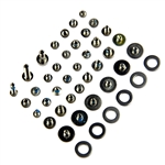 iPhone 4S Complete Full Screw Set Kit with O-Rings 47pcs