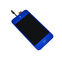 iPod Touch 4th Gen 4 4G Front Glass Panel Digitizer LCD Screen Assembly Blue with Home Button