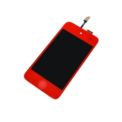 iPod Touch 4th Gen 4 4G Front Glass Panel Digitizer LCD Screen Assembly Red with Home Button