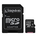 Kingston Canvas Select 64GB A1 Micro SDXC Card UHS-I C10 SDCS/64GB
