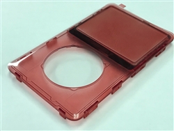 iPod Classic 6th 6.5 7th Gen Front Cover Panel Face Plate Red Transparent