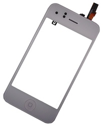 iPhone 3G Full Front Panel Glass Digitizer Assembly in White