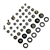 iPhone 4 Complete Full Screw Set Kit with O-Rings 47pcs